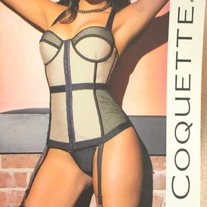 Corset Bustier w/ garters adjustable straps